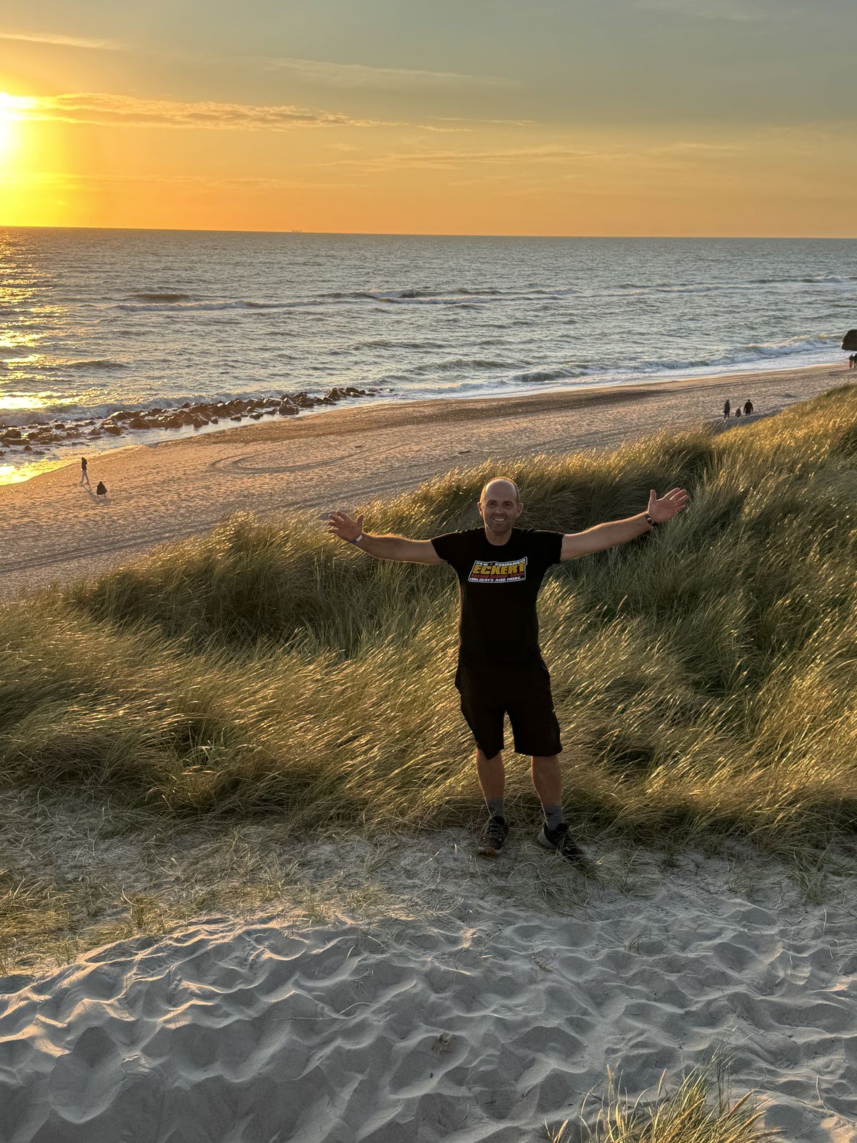 Sonnenuntergang an der d&auml;nischen Nordseek&uuml;ste